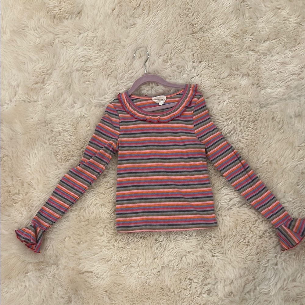 Hannah Banana Colorful Striped Kids Long Sleeve Top. Size 10. Pre-owned.
